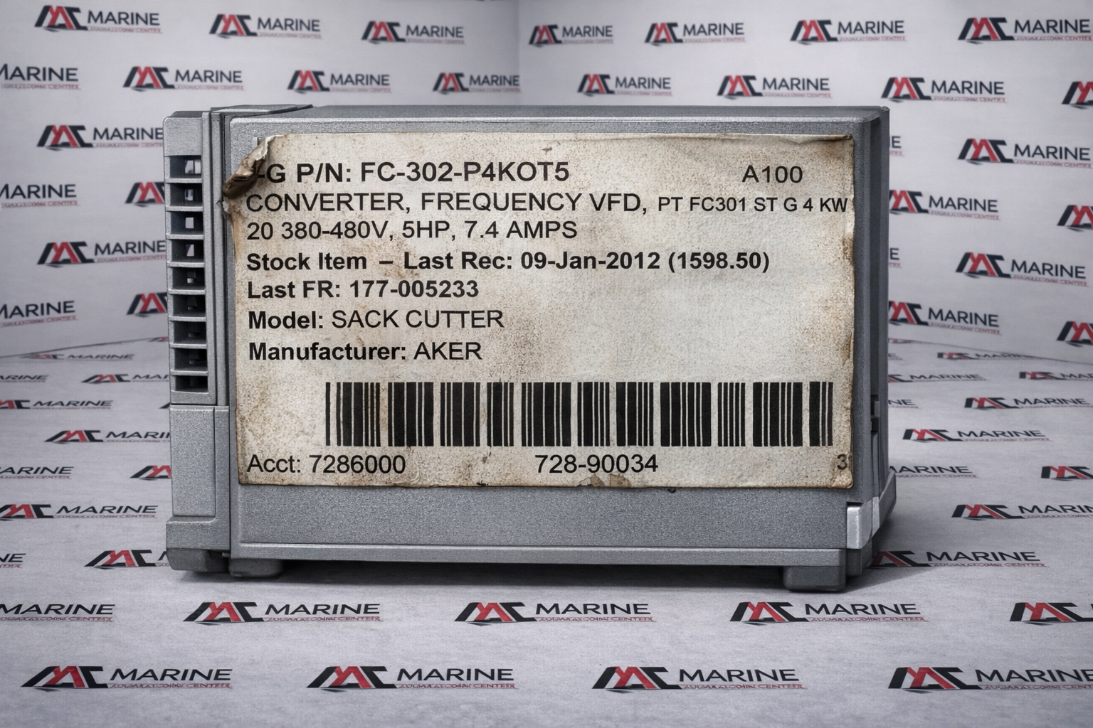 Danfoss 131b0080 Frequency Converter Fc-302p4k0t5e20h2xg thumbnail