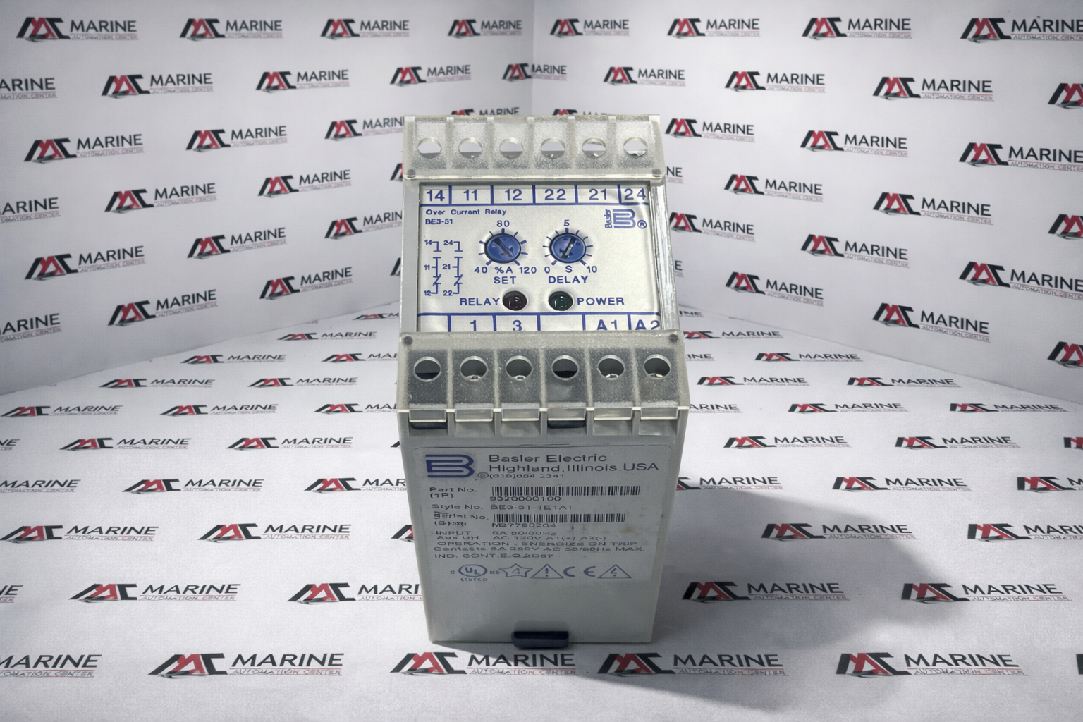 Basler Electric BE3-51-1E1A1 Overcurrent Relay 9320000100 thumbnail