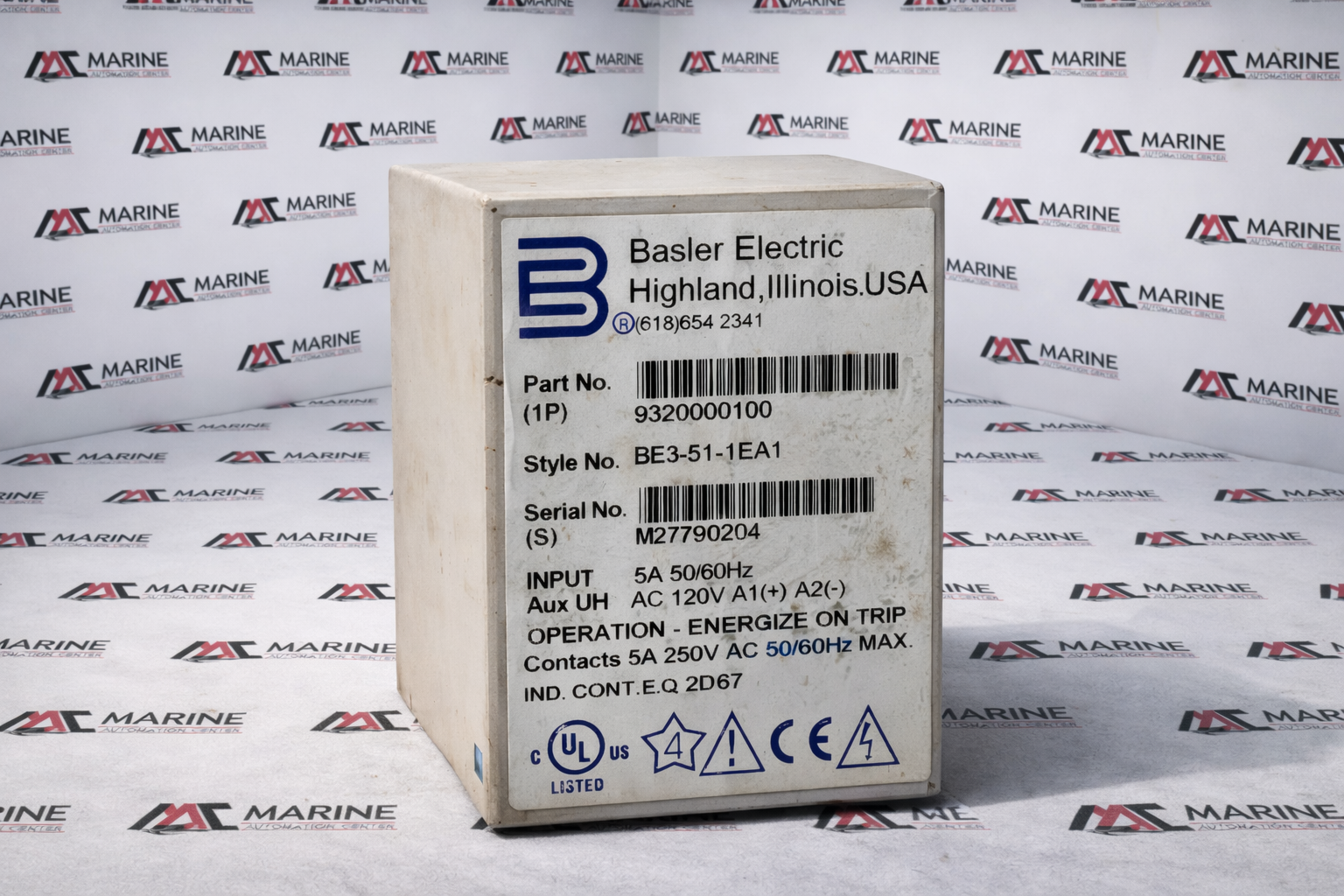 Basler Electric BE3-51-1E1A1 Overcurrent Relay 9320000100 thumbnail