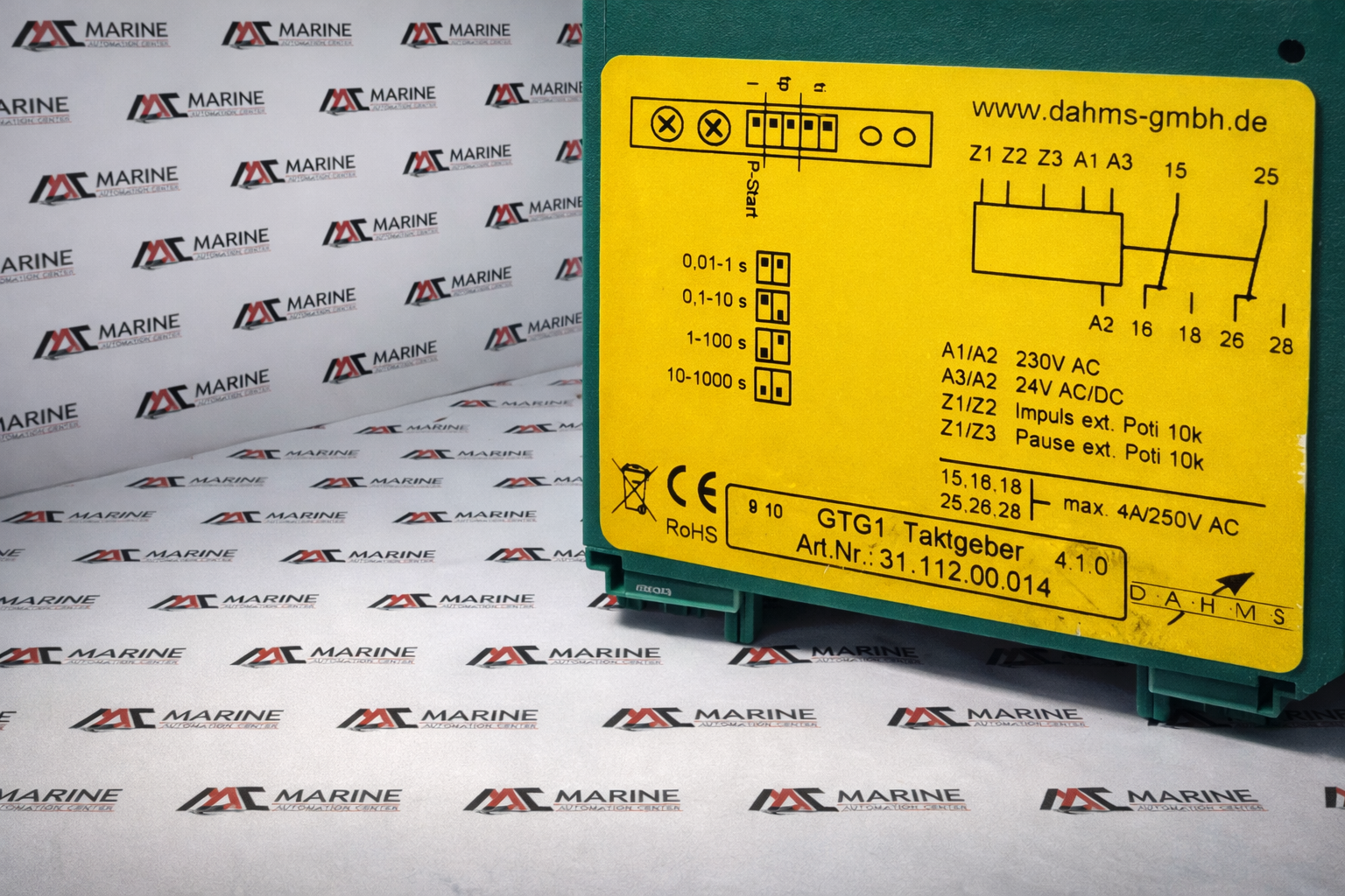 Dahms GTG 445.001-510 Timer Relay Pt-1nk thumbnail