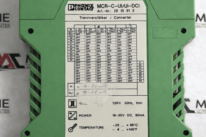 Phoenix Contact Mcr-c-ui/ui-dci Signal Converter Module thumbnail