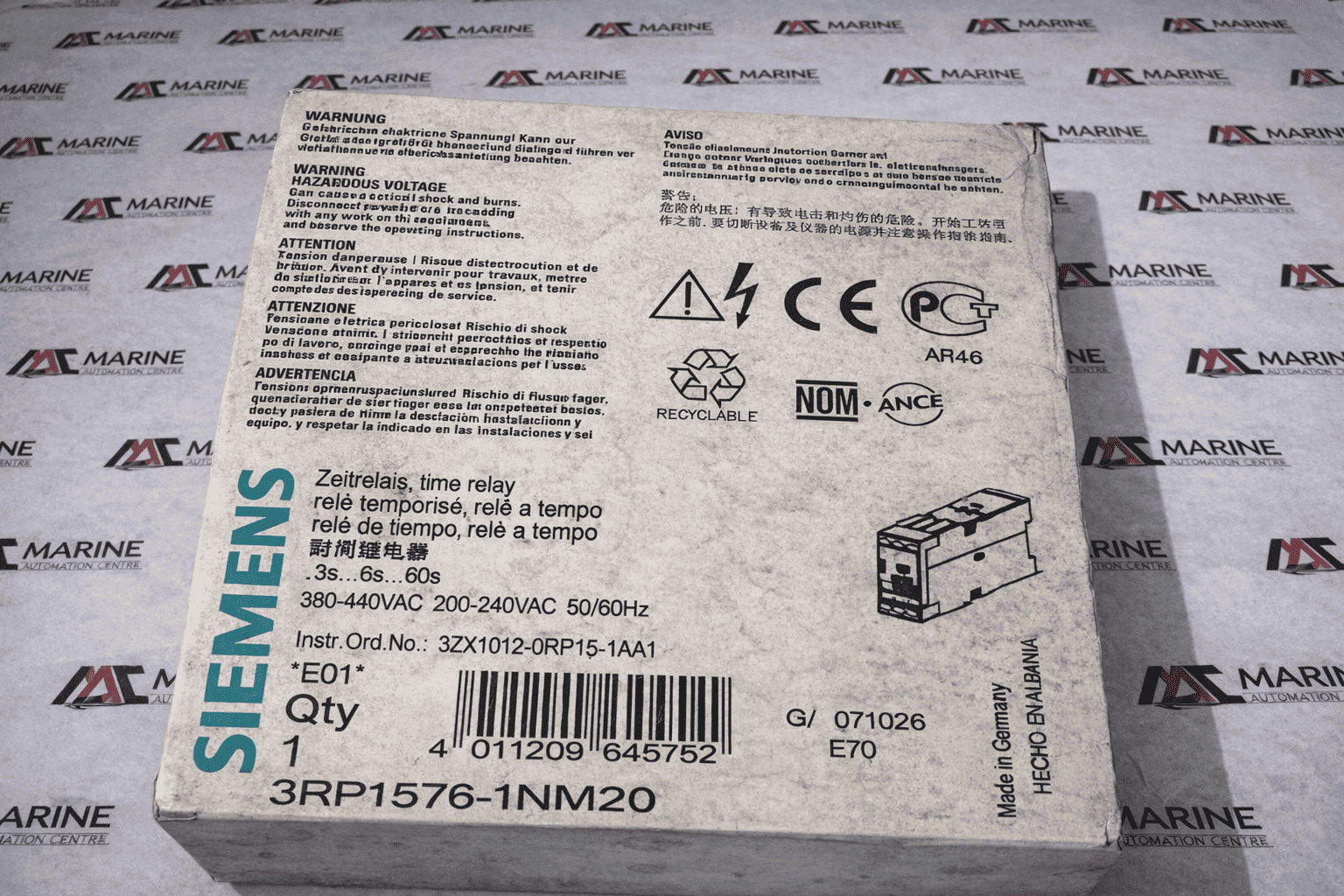 Siemens 3rp1576-1nm20 Star/Delta Timer thumbnail