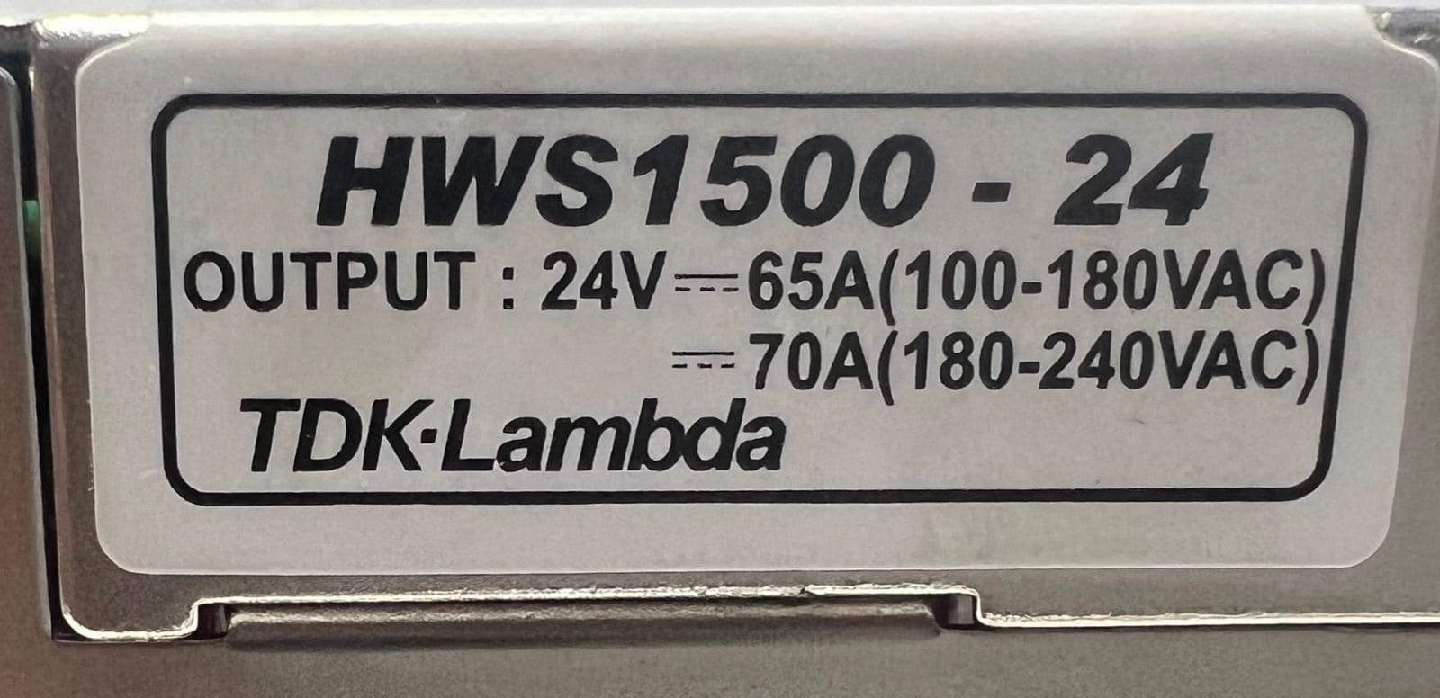 TDK-LAMBDA HWS 1500-24 POWER SUPPLY MODULE thumbnail