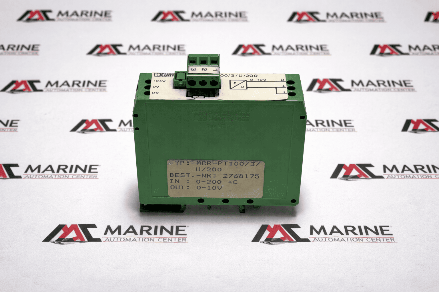 PHOENIX MCR-PT100 RESISTANCE THERMOMETER MEASURING TRANSDUCER 2768175