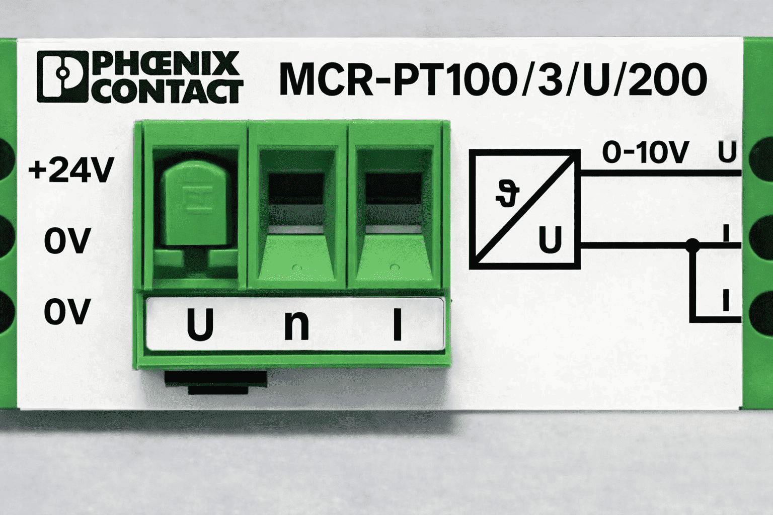 PHOENIX MCR-PT100 RESISTANCE THERMOMETER MEASURING TRANSDUCER 2768175 thumbnail