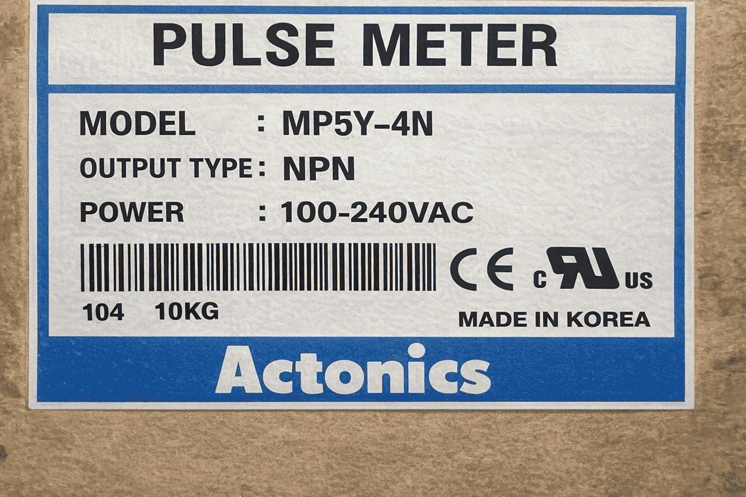 AUTONICS MP5Y-4N Digital Pulse Meter 1A065B thumbnail