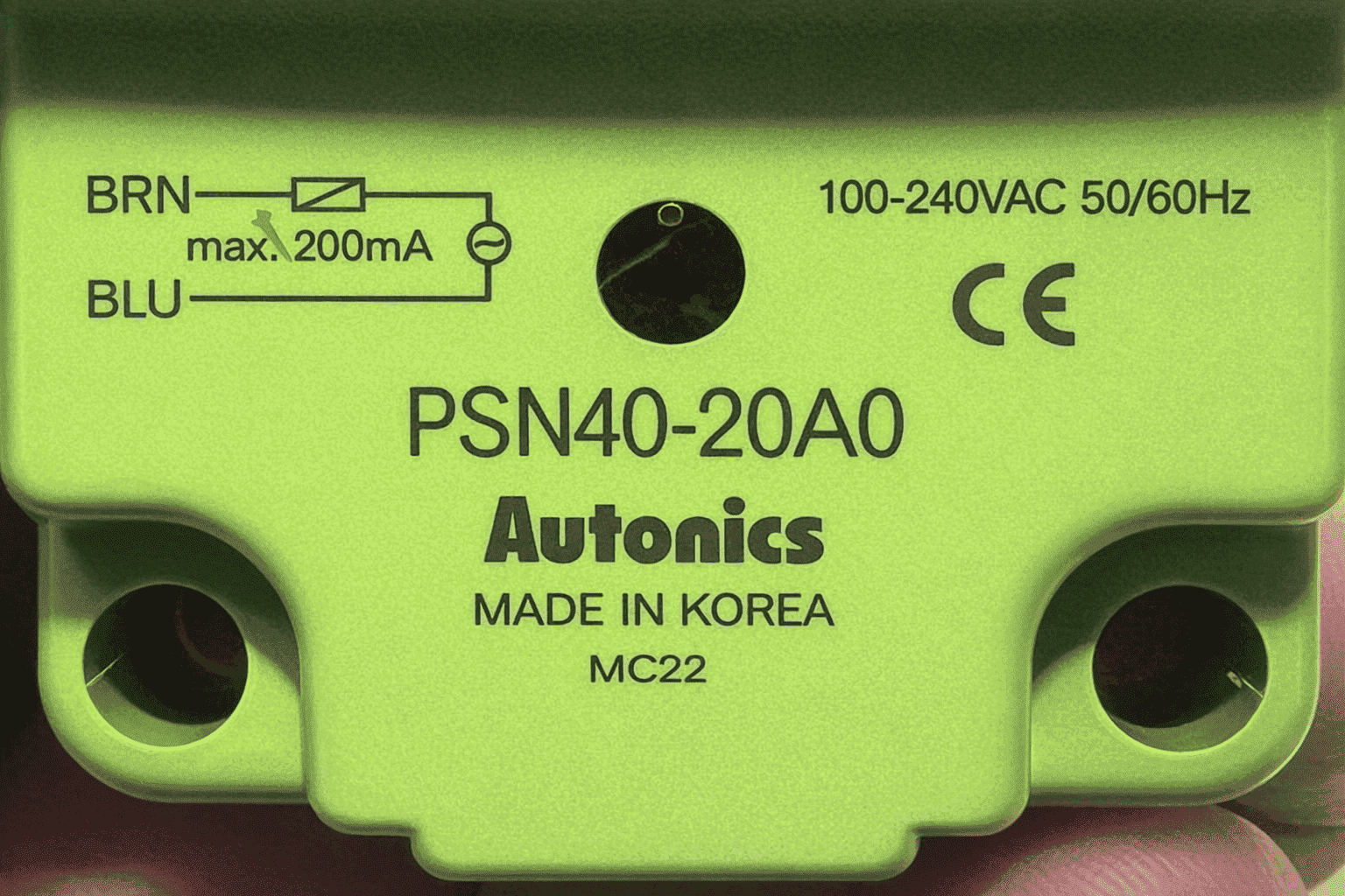 Autonics PSN40-20A0 rectangular inductive proximity sensor 100-240V thumbnail
