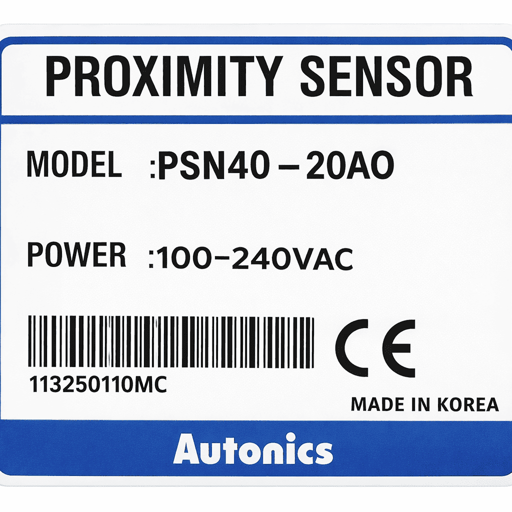 Autonics PSN40-20A0 rectangular inductive proximity sensor 100-240V thumbnail