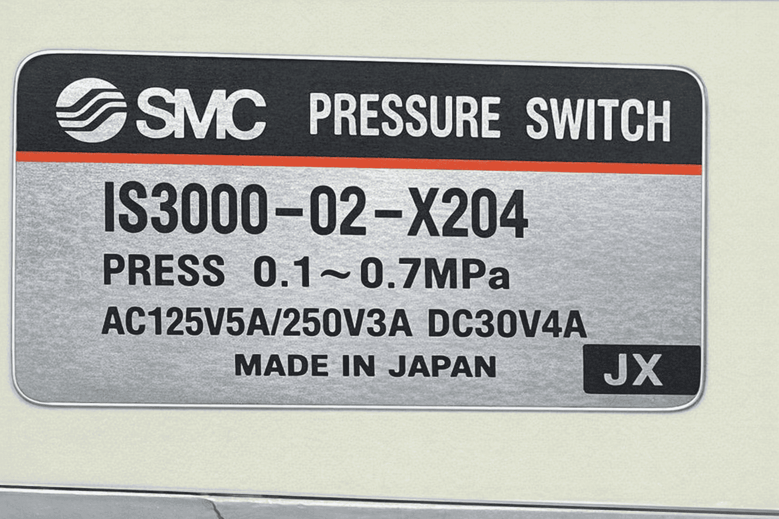 SMC IS3000-02-X204 PNEUMATIC PRESSURE SWITCH thumbnail