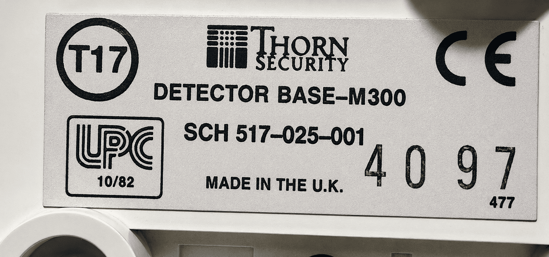 THORN SECURITY M300 DETECTOR BASE SCN 517-025-001 thumbnail