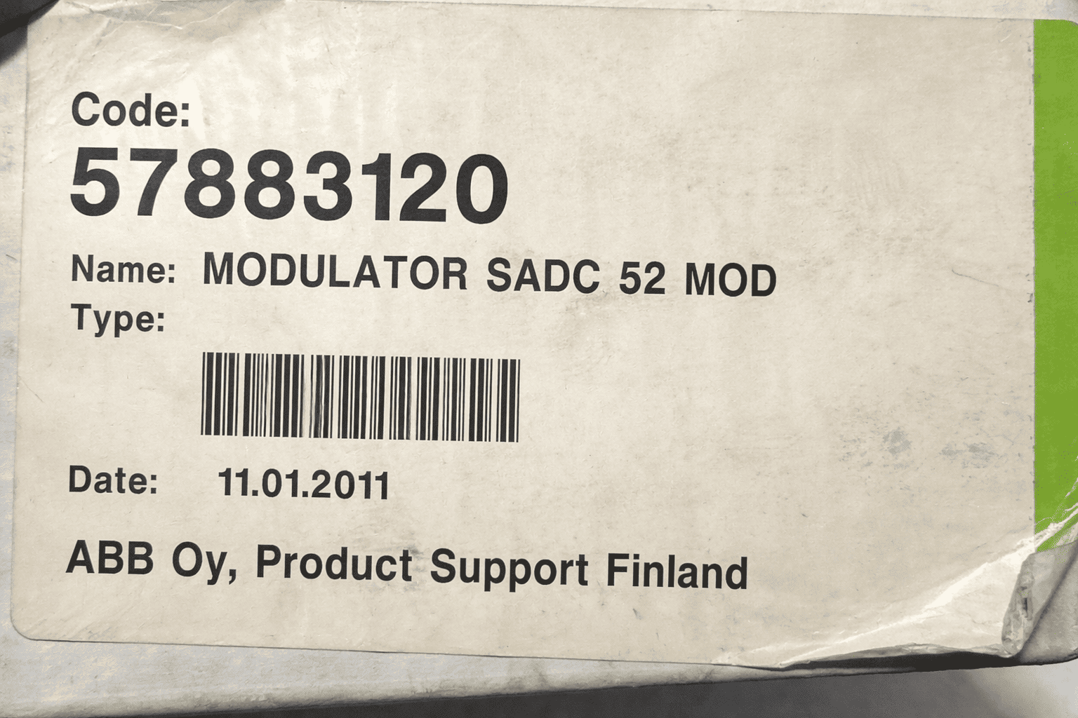 ABB SADC52MOD MODULATOR 57883120D thumbnail