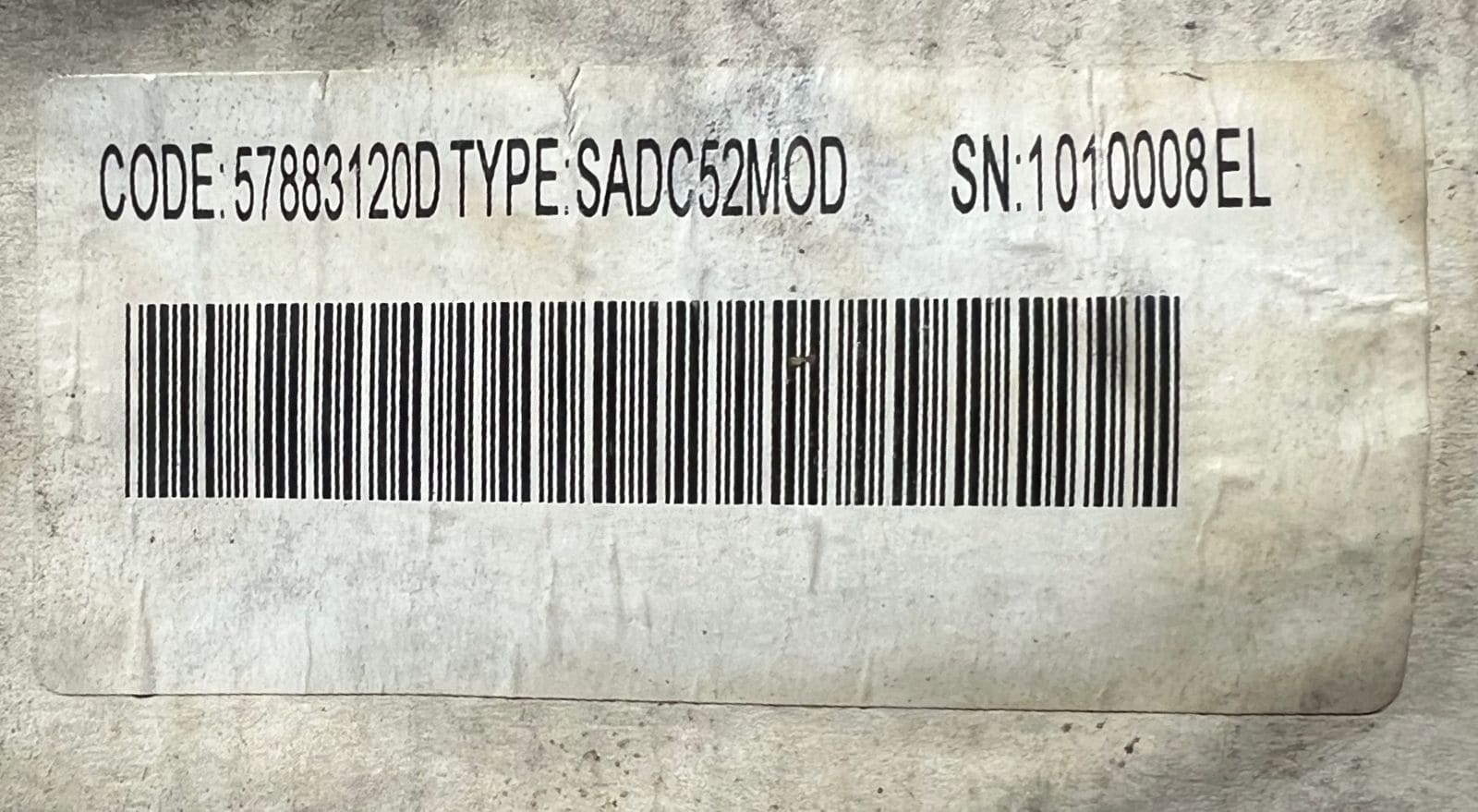 ABB SADC52MOD MODULATOR 57883120D thumbnail