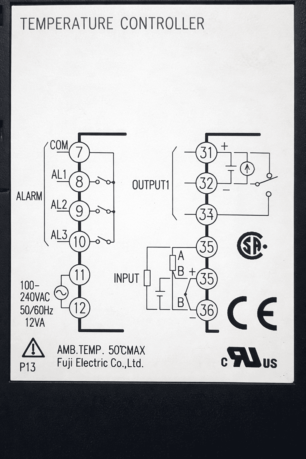 Fuji Electric PXR9-SEV1-4V0A1 TEMPERATURE CONTROLLER PXR-9 thumbnail
