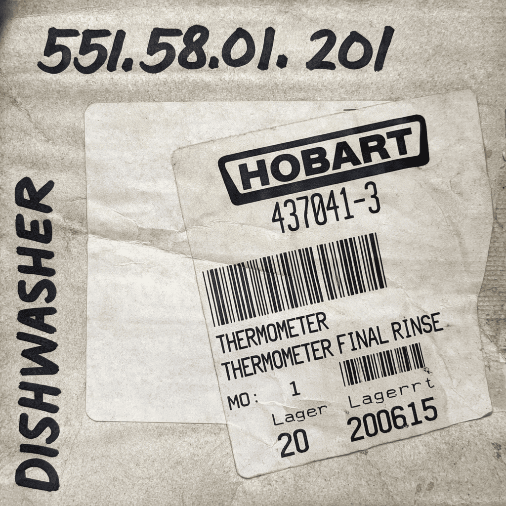 HOBART 437041-3 THERMOMETER FINAL RINSE thumbnail