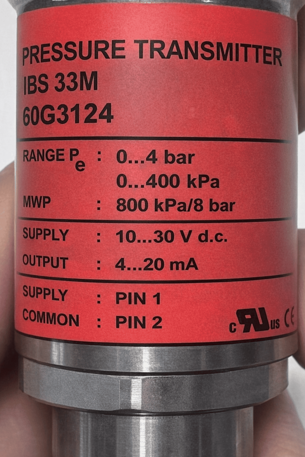 DANFOSS MBS 33M PRESSURE TRANSMITTER 060G3124 thumbnail