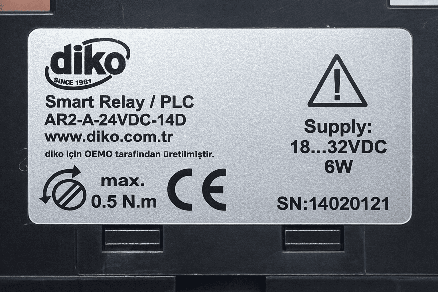 DIKO AR2-A-24VDC-14D  SMART RELAY AR2-A thumbnail