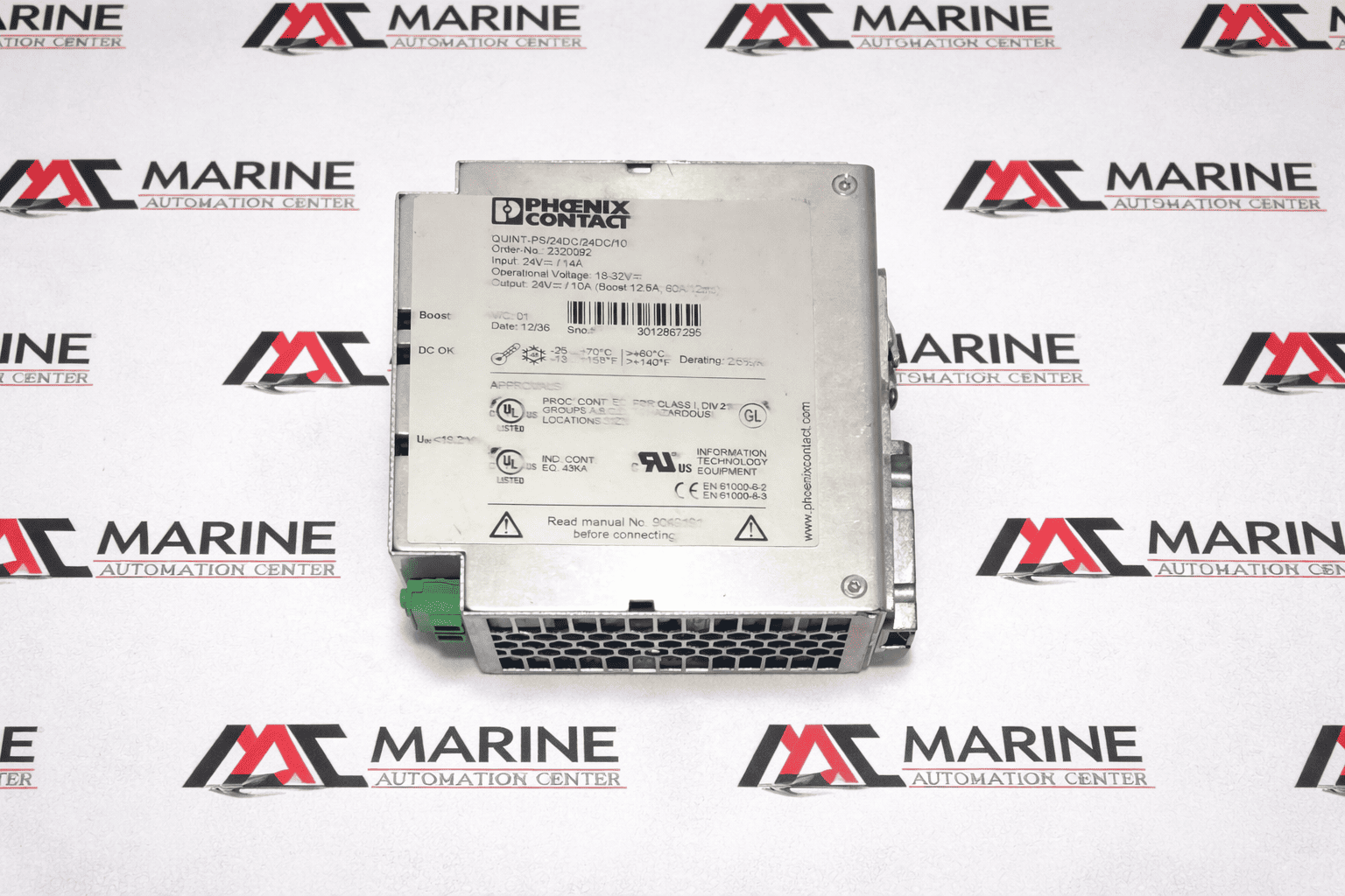 PHOENIX QUINT-PS/24DC/24DC/10A POWER SUPPLY 2320092 thumbnail