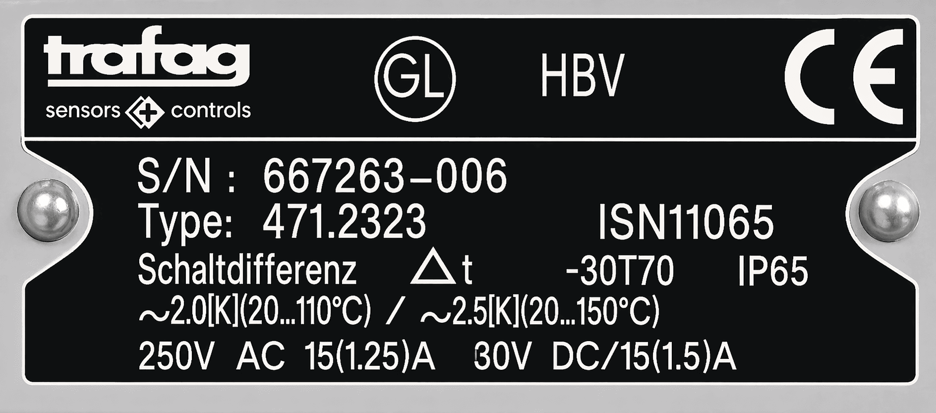 TRAFAG 471.2323 PRESSURE SENSOR 667263-006 thumbnail