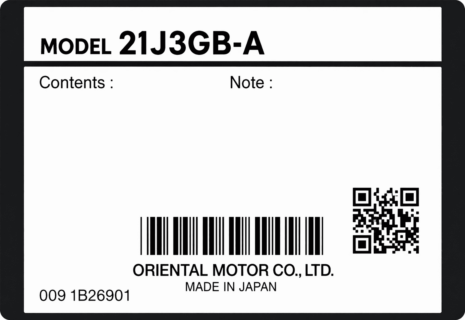 ORIENTAL 2IJ3GB-A INDUCTION MOTOR 1B26901 thumbnail