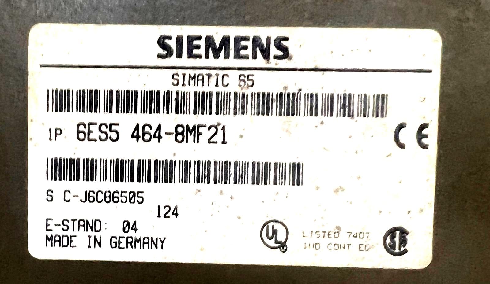 Siemens SIMATIC S5 PLC Module 1P 6ES5 464-8MF21 thumbnail