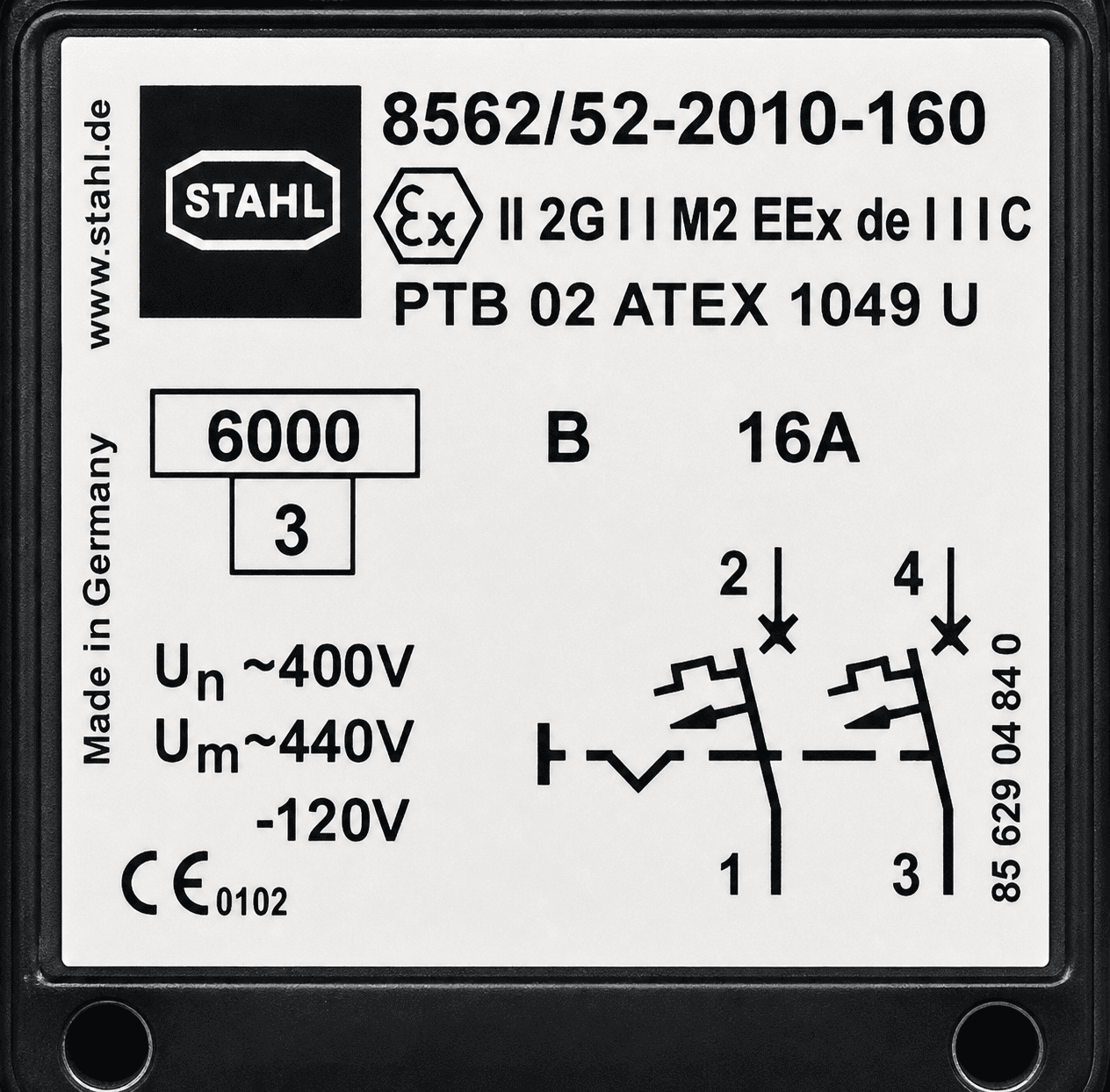 STAHL 8562/52-2010-160 Circuit Breaker 16 A thumbnail