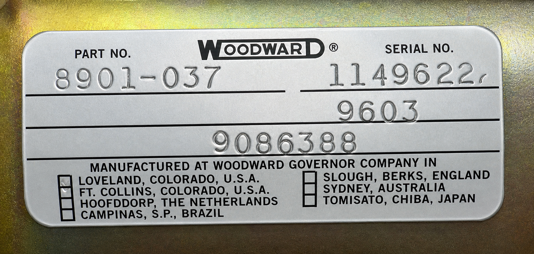 WOODWARD 8901-037 BOOSTER SERVOMOTOR thumbnail