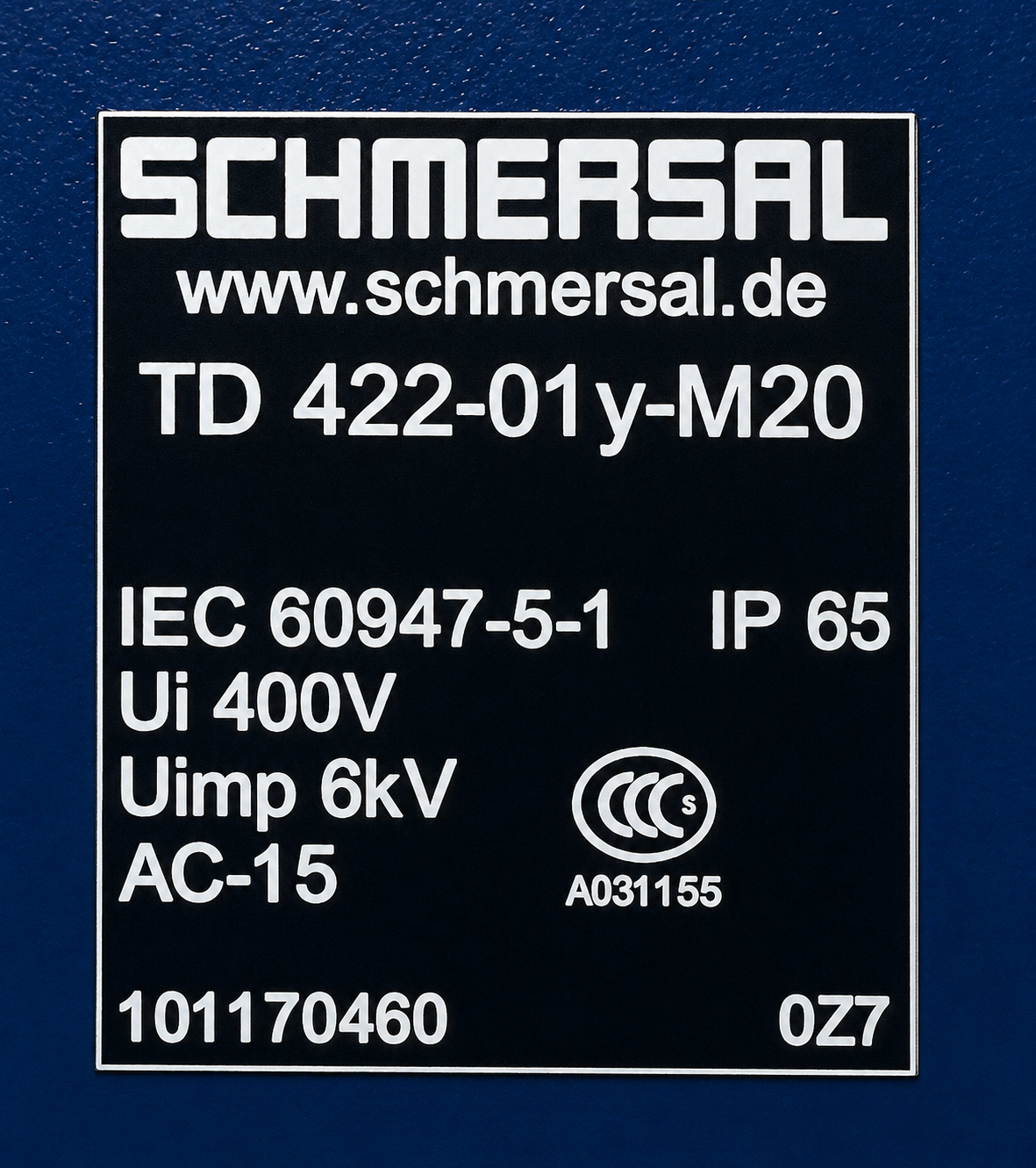 Schmersal td 422-01y-m20 limit switch thumbnail