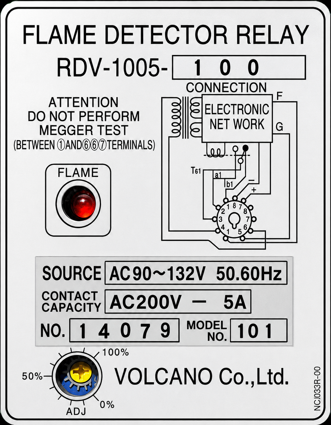 Volcano RDV-1005-200 Flame Detector Relay thumbnail