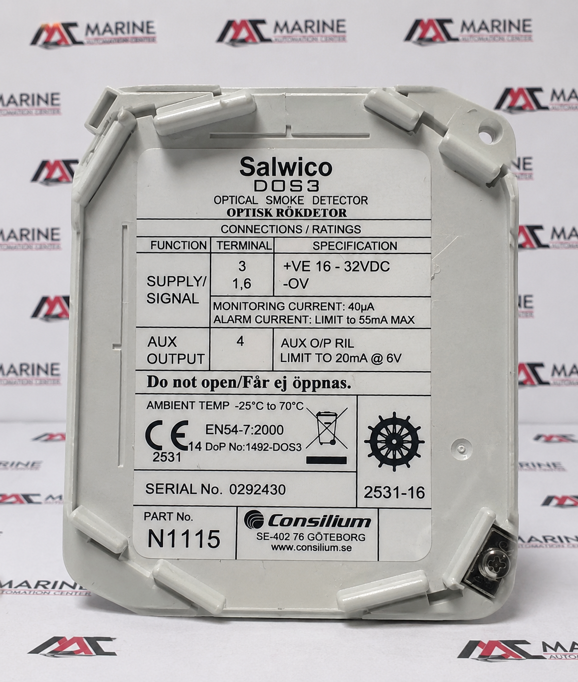CONSILIUM SALWICO DOS3 OPTICAL SMOKE DETECTOR thumbnail