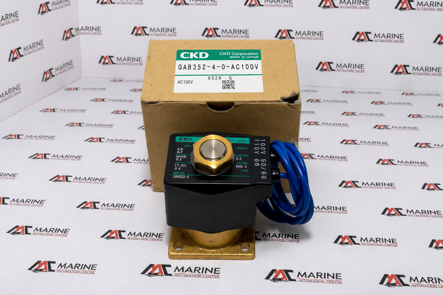 CKD Corporation GAB352-4-0-AC100V High Performance 2-Way Direct Acting Solenoid Valve