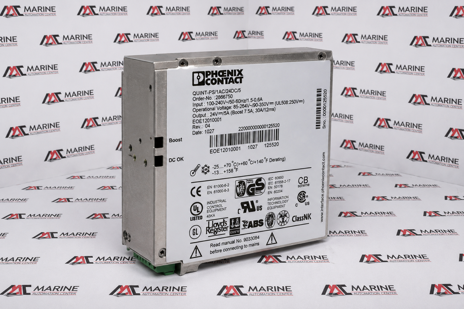 Phoenix Contact QUINT POWER 24V 5A Power Supply thumbnail