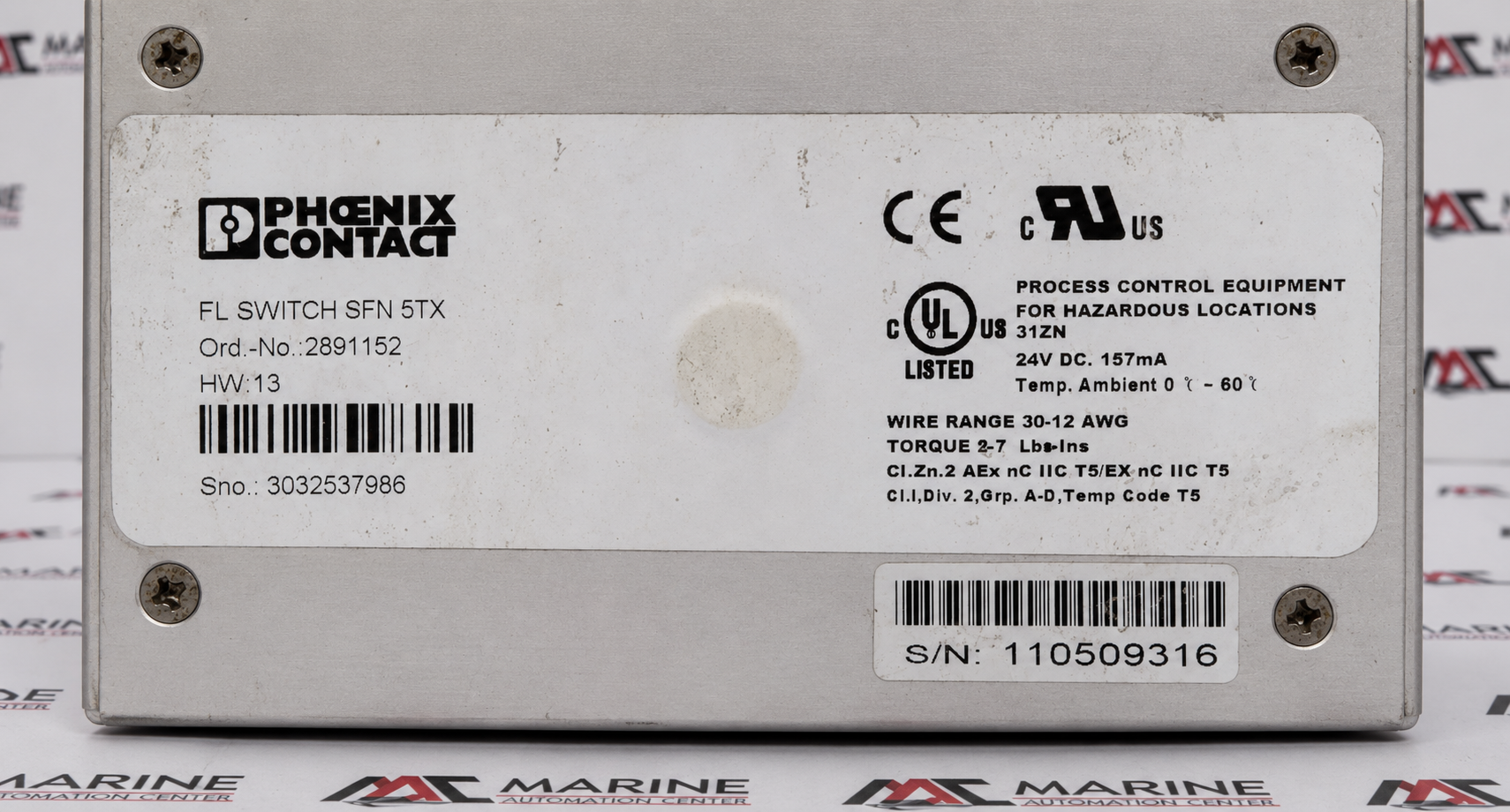 Phoenix Contact FL SWITCH SFN 5TX Unmanaged Industrial Ethernet Switch thumbnail