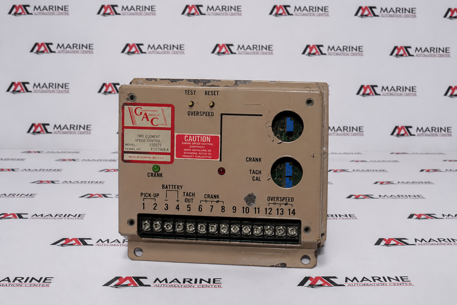 Governors America Corp. GAC SS0375 Speed Control Unit