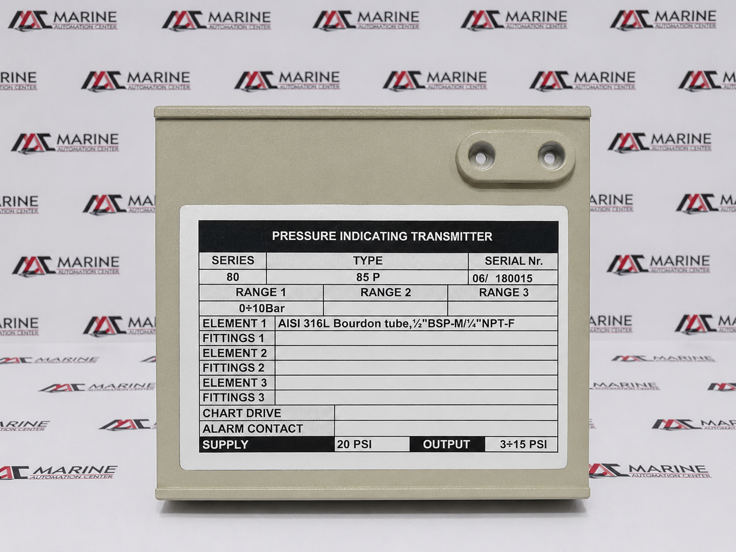 OMC Italy Pneumatic Pressure Indicating Transmitter  Series 80