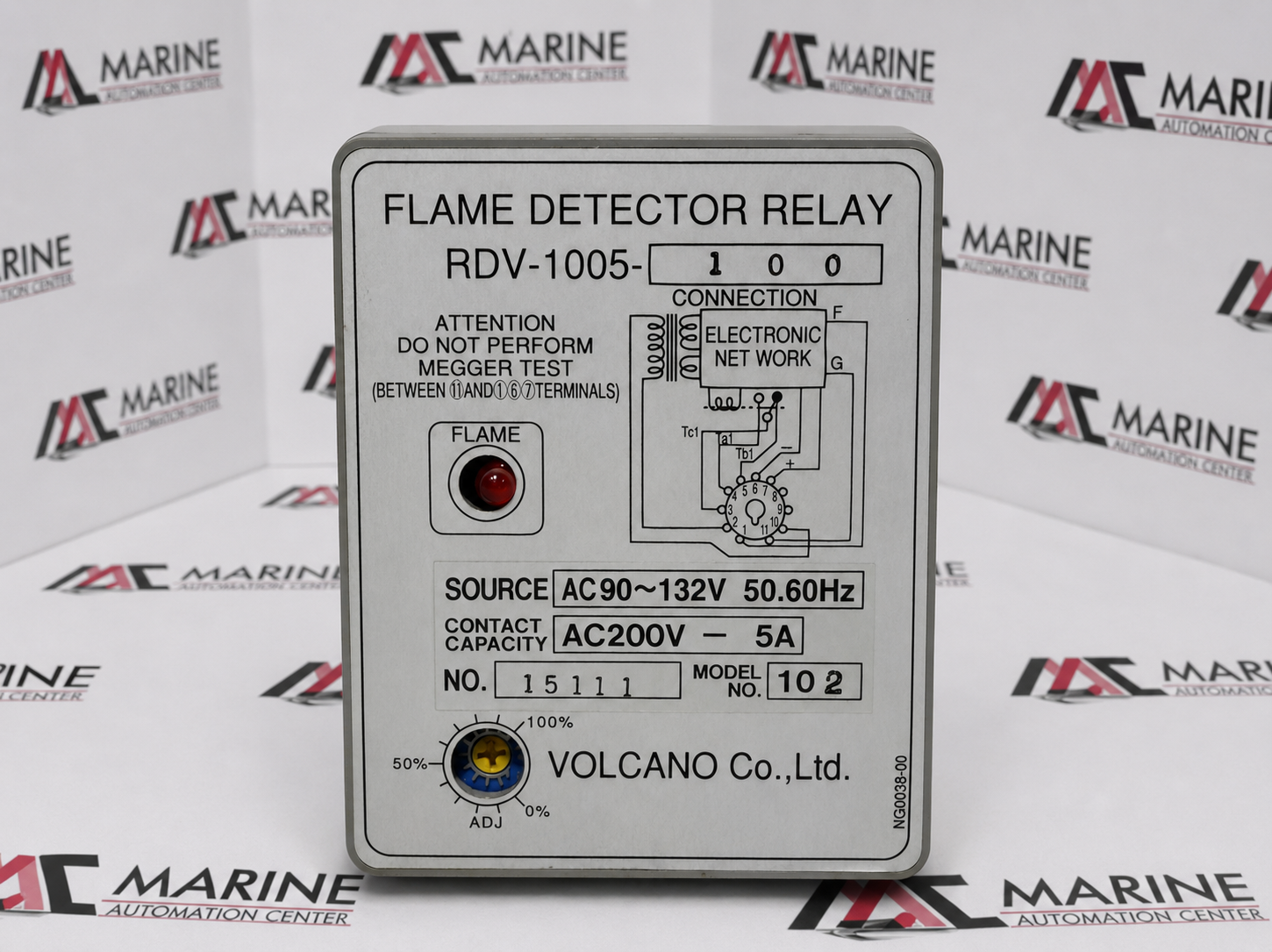Volcano RDV-1005-100 Flame Detector Amplifier / Flame Monitoring Relay thumbnail