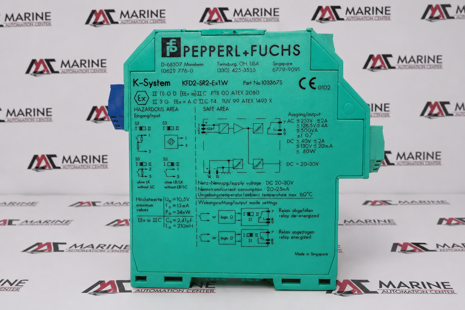 Pepperl+Fuchs KFD2-SR2-Ex1.W Switch Amplifier thumbnail