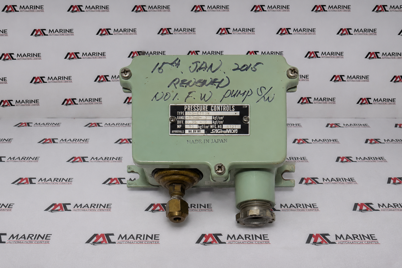 Saginomiya SNS-C103W Single Function Pressure Control Switch thumbnail