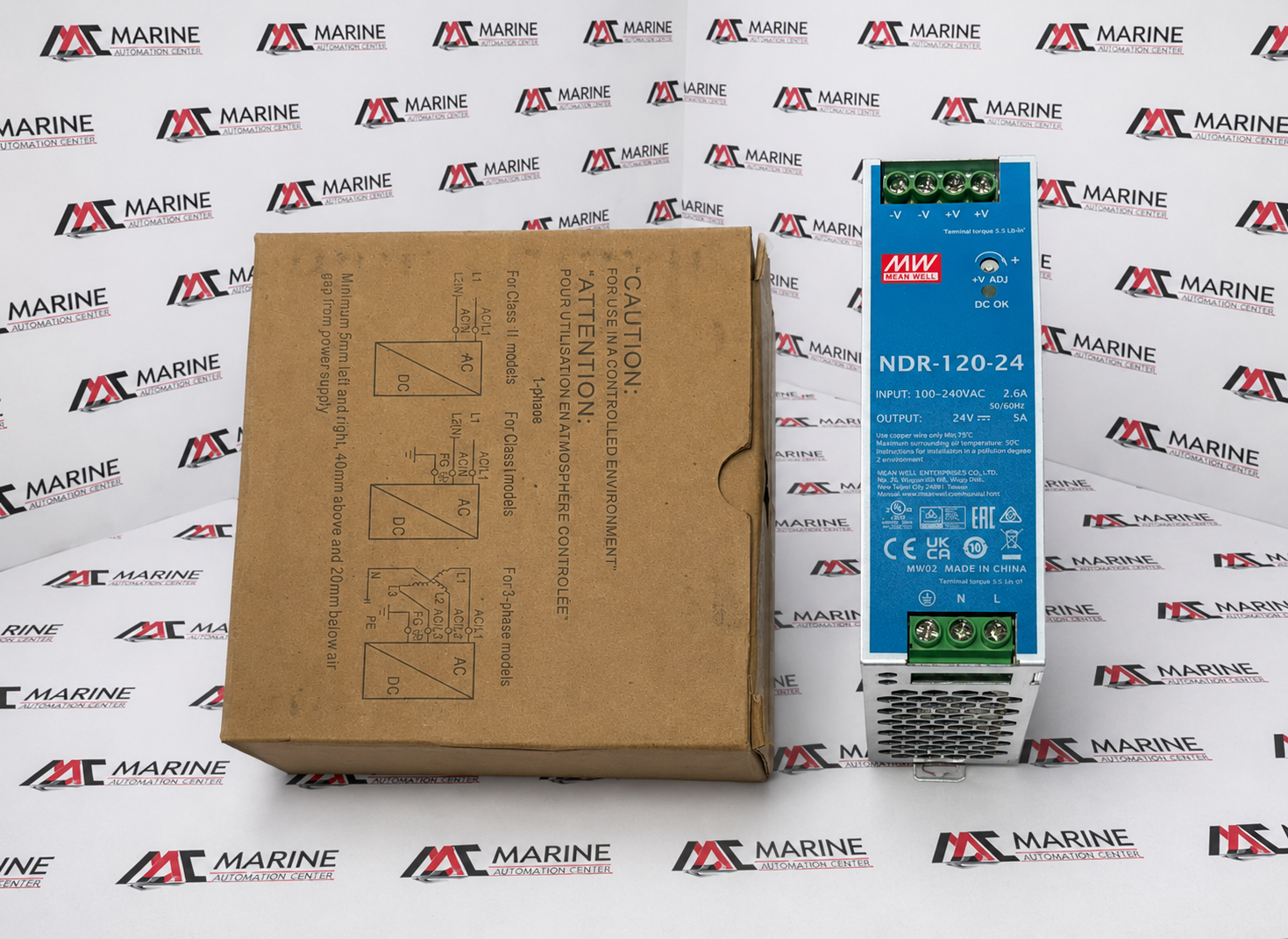 MEAN WELL NDR-120-24 DIN Rail Power Supply
