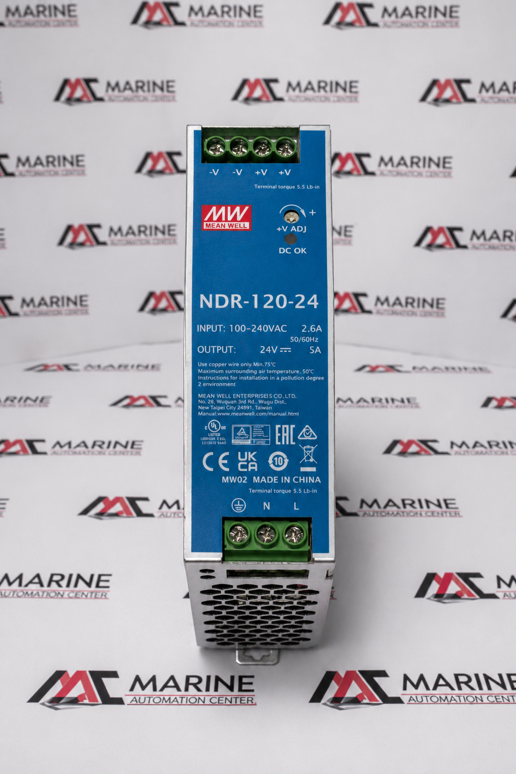 MEAN WELL NDR-120-24 DIN Rail Power Supply thumbnail