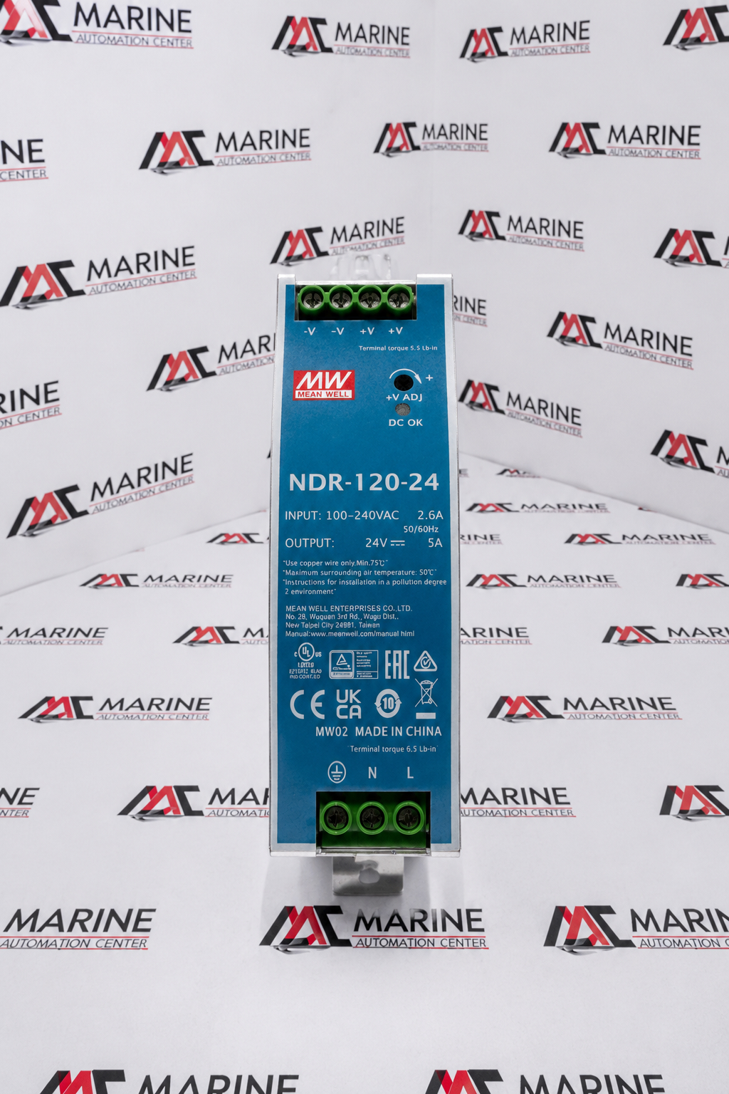 MEAN WELL NDR-120-24 DIN Rail Power Supply thumbnail