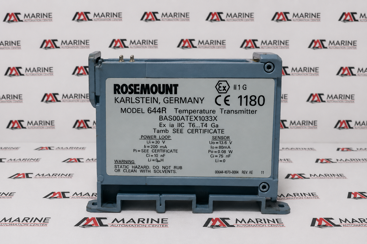 Rosemount Rail Mount Temperature Transmitter 6AK5A1C1Q4