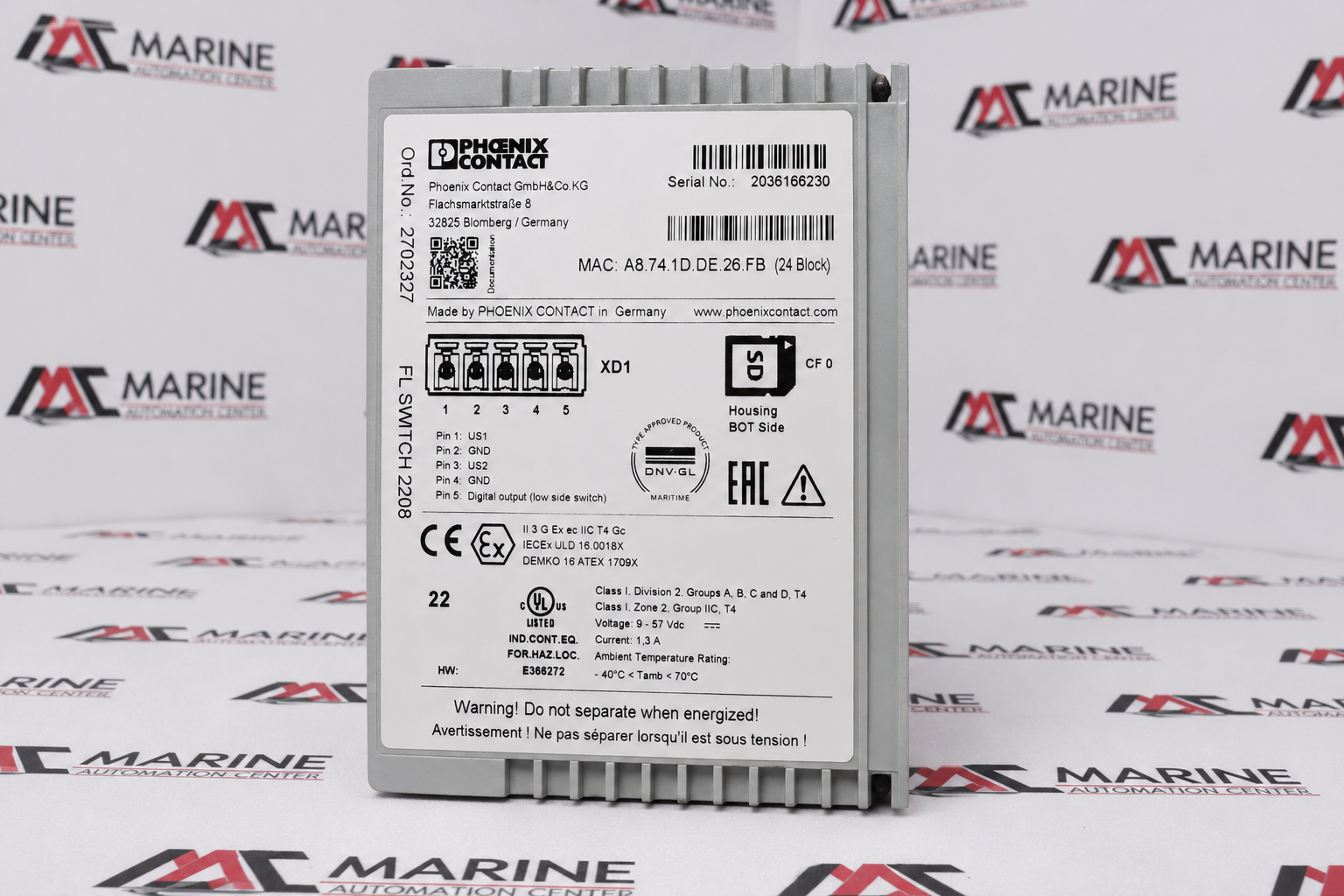 Phoenix Contact FL SWITCH 2208 Managed Ethernet Switch thumbnail
