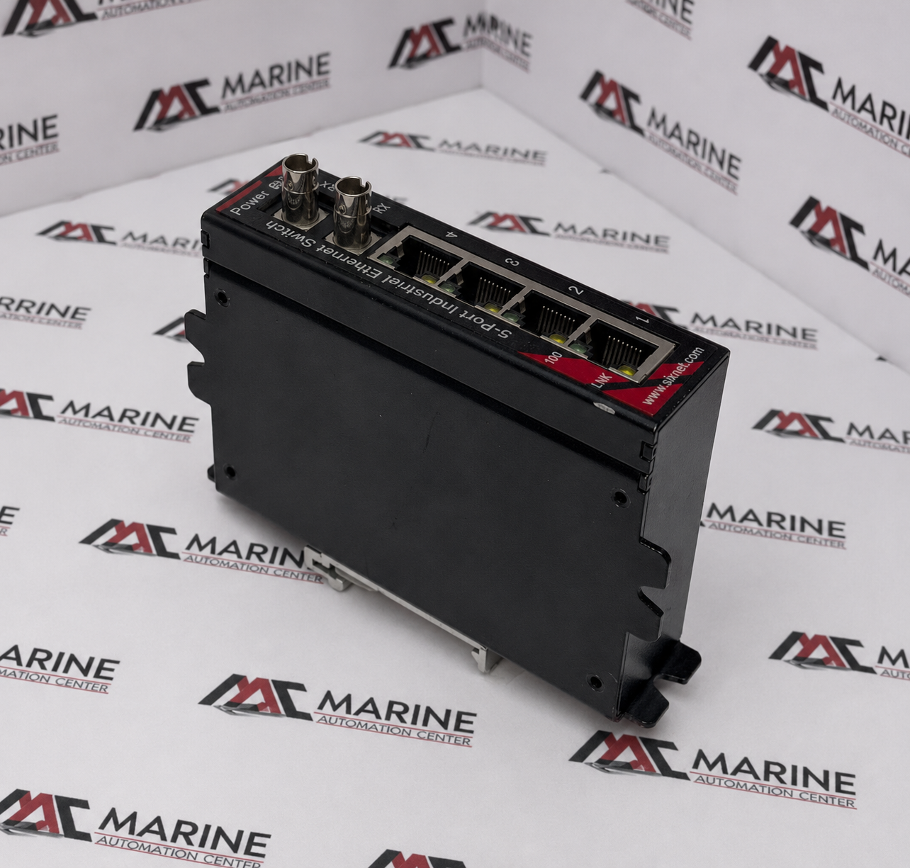 Sixnet (Red Lion Controls) Unmanaged Industrial Ethernet Switch with Fiber Uplink  SLX-5ES-2ST
