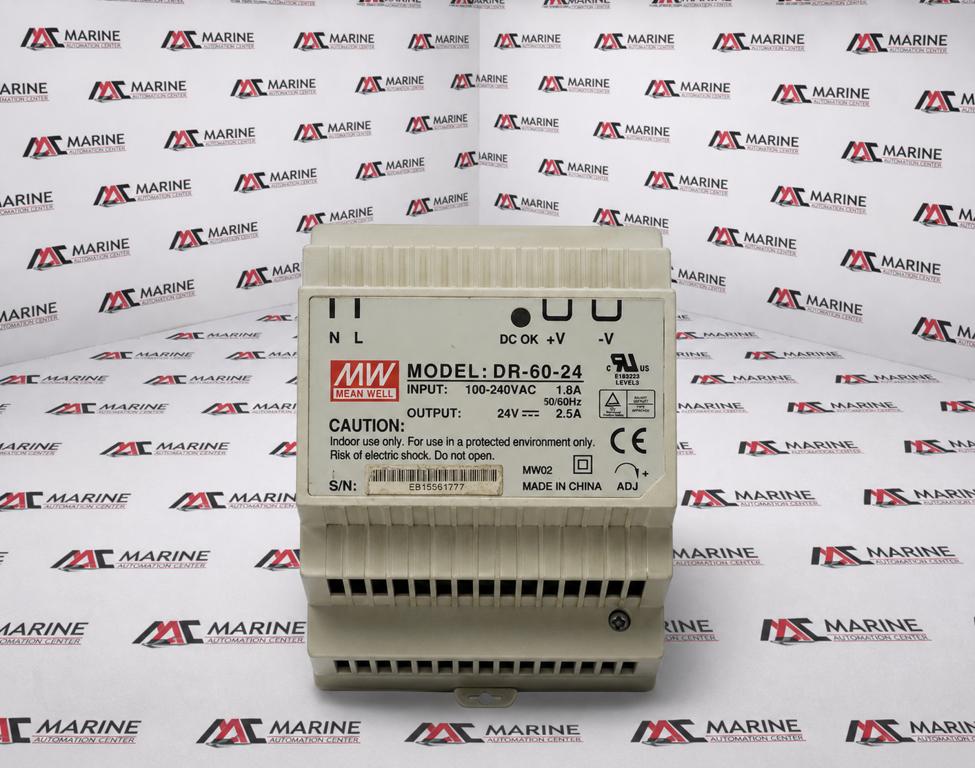 Mean Well DIN Rail Switching Power Supply DR-60-24