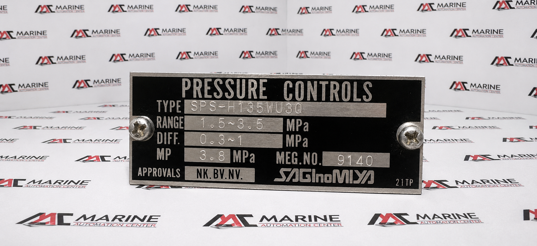 Saginomiya SPS-H135WU30 Pressure Control Switch thumbnail
