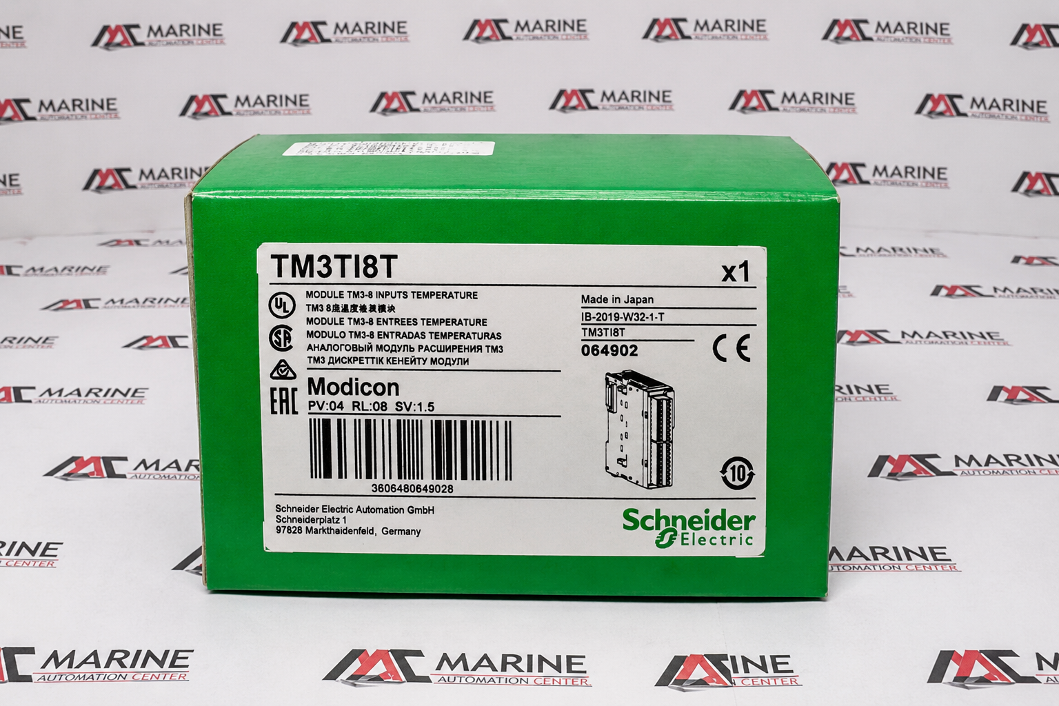 Modicon TM3 Analog Input Module — 8 Temperature Inputs thumbnail