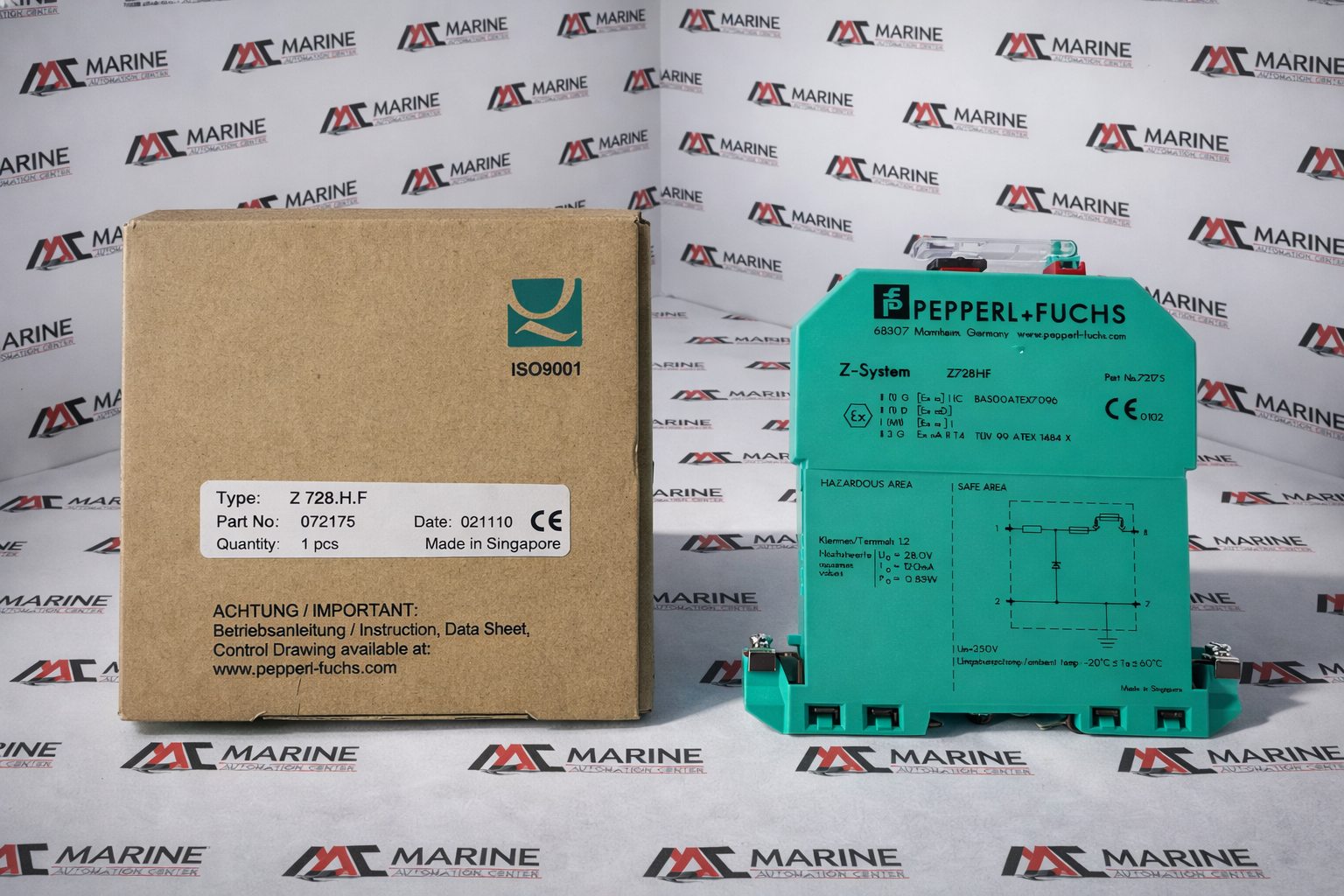 Pepperl+Fuchs SE Intrinsically Safe Single-Channel High-Power Zener Barrier Z728.H.F