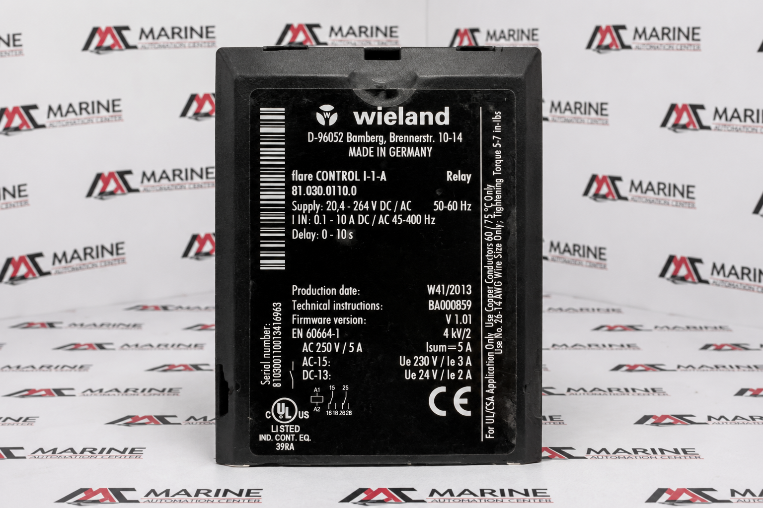 Wieland flare CONTROL I-1-A Single-Phase Current Measuring Relay