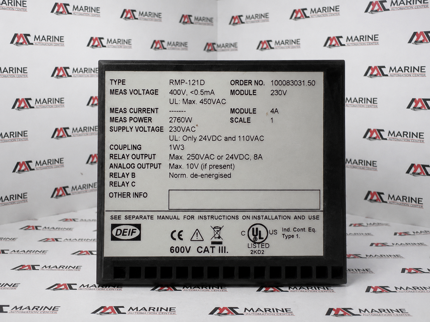 DEIF Reverse Power Relay RMP-121D thumbnail