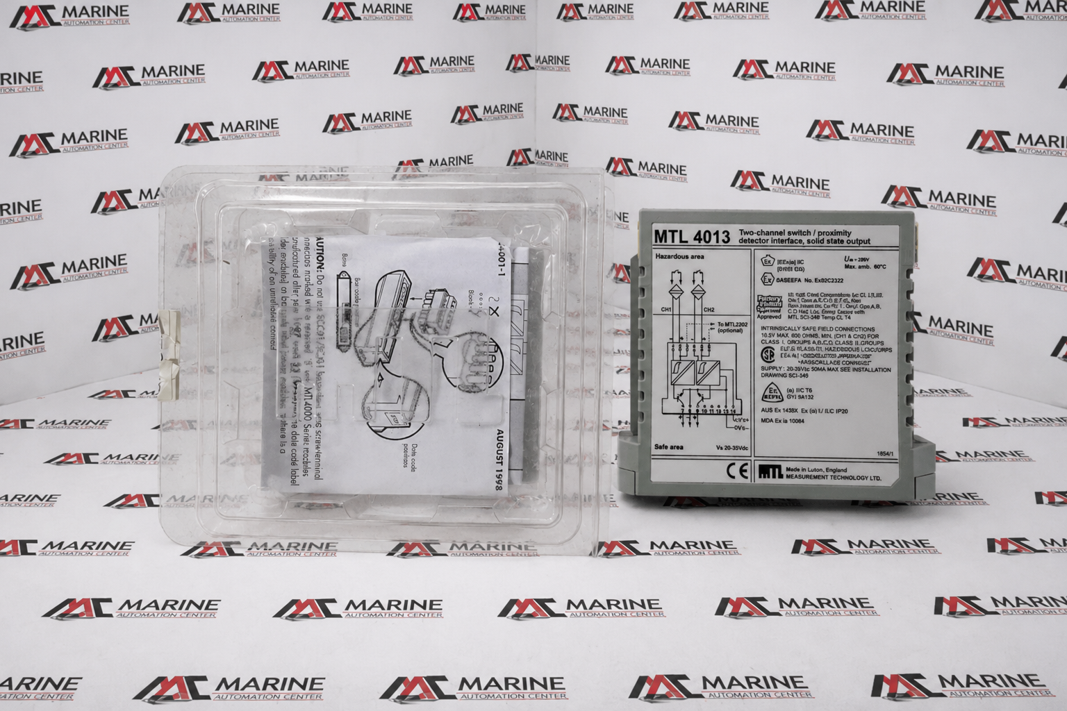 MTL 4013 Two-Channel Switch / Proximity Detector Interface with Solid-State Output